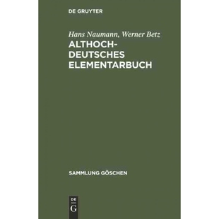 按需印刷不退不换DEG Althochdeutsches Elementarbuch[9783111008936]