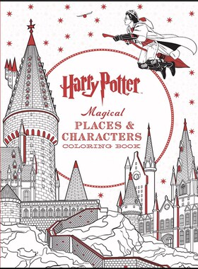 预订 英国版Harry Potter Magical Places and Characters Colouring Book