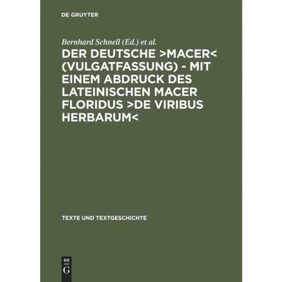 预订DEG Der deutsche ?Macer? (Vulgatfassung) ?C Mit einem Abdruck des lateinischen Macer Floridus ?De vir