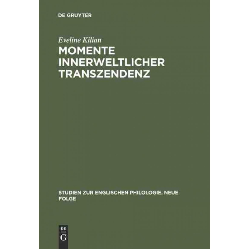按需印刷DEG Momente innerweltlicher Transzendenz[9783484450349]