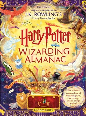 英文原版 哈利波特魔法图鉴 官方魔法字典 The Harry Potter Wizarding Almanac J.K.罗琳 全彩精装烫金封面收藏版 上海外文书店