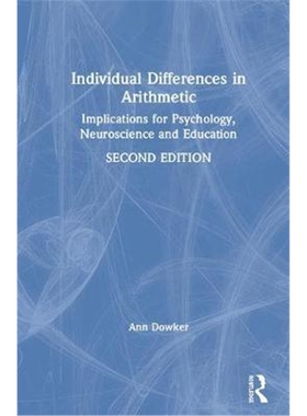 按需印刷不退不换图书Individual Differences in Arithmetic:Implications for Psychology, Neuroscience and Education[9781138