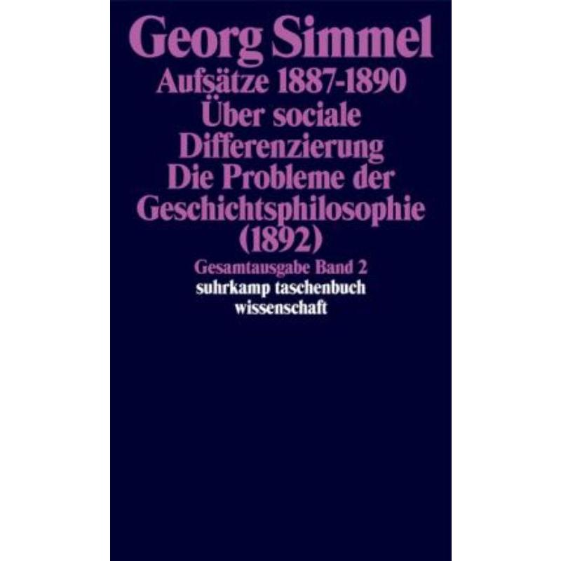 预订【德语】 Aufsätze. Über sociale Differenzierung. Die Probleme der Geschichtsphilos