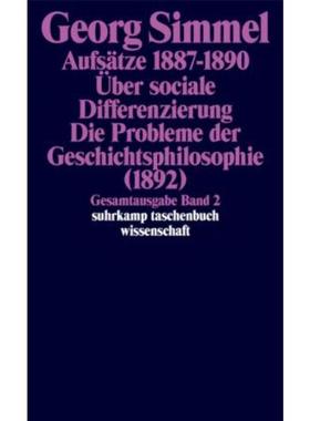 预订【德语】 Aufsätze. Über sociale Differenzierung. Die Probleme der Geschichtsphilos