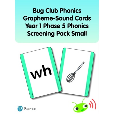预订Bug Club Phonics Grapheme-Sound Cards Year 1 Phase 5 Phonics Screening Pack (Sma[9781292439792]