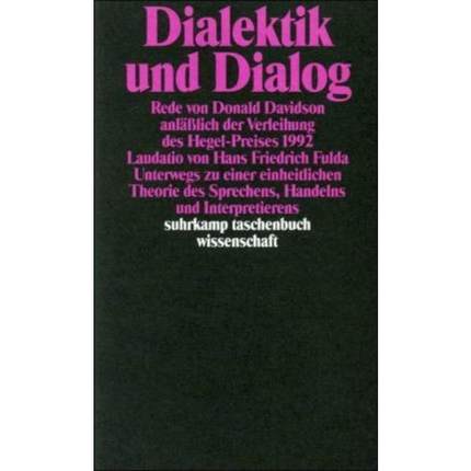 预订【德语】 Dialektik und Dialog:Rede von Donald Davidson anläßlich der Verleihung de