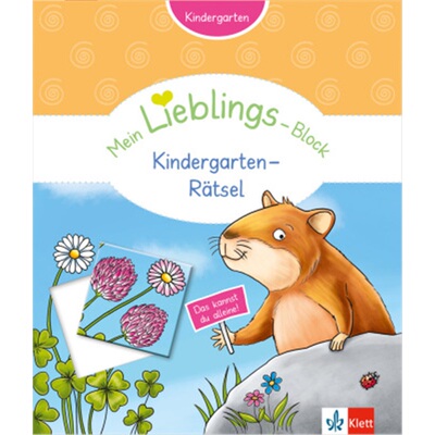预订【德语】 Klett Mein Lieblings-Block Kindergarten-Rätsel[9783129491706]