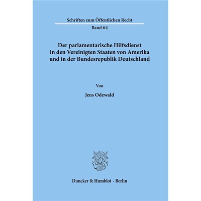 预订【德语】 Der parlamentarische Hilfsdienst in den V