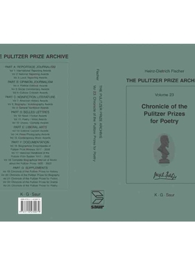 按需印刷DGYT Chronicle of the Pulitzer Prizes for Poetry[9783110230079]