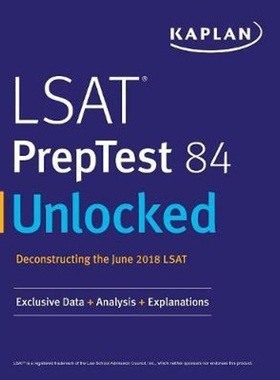按需印刷LSAT PrepTest 84 Unlocked[9781506247137]