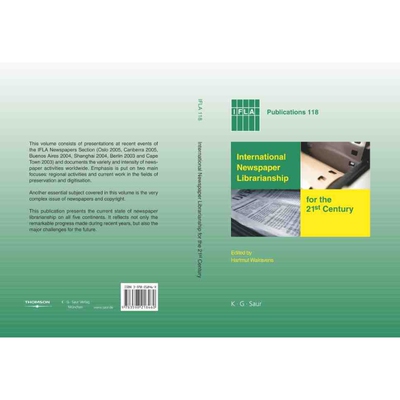 按需印刷不退不换DGYT International Newspaper Librarianship for the 21st Century[9783598218460]