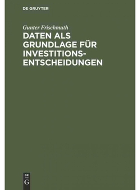 按需印刷DEG Daten als Grundlage für Investitionsentscheidungen[9783111272139]