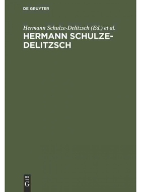 按需印刷DEG Hermann Schulze Delitzsch[9783111306339]