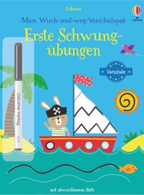 预订【德语】 Mein Wisch-und-weg-Vorschulspaß: Erste Schwungübungen[9781789414707]