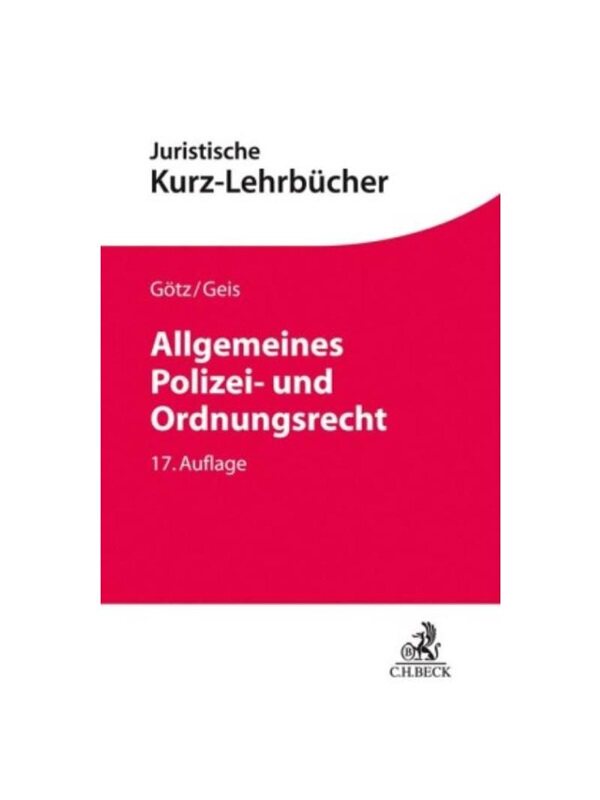 预订不退不换德语Allgemeines Polizei- und Ordnungsrecht:Ein Studienbuch
