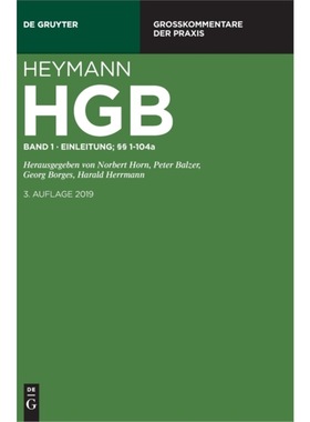 预订【德语】 Heymann-Handelsgesetzbuch (ohne Seerecht)
