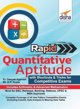预订不退不换Rapid Quantitative Aptitude - Book of Shortcuts & Tricks for Competitive Exams