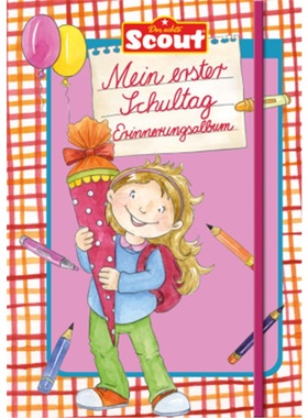 预订【德语】 Scout - Mein erster Schultag Erinnerungsalbum (Mädchen)[4260188014503]