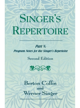 按需印刷The Singer's Repertoire, Part V[9780810854222]