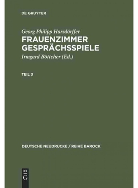 按需印刷DEG Frauenzimmer Gespr?chsspiele Teil 3[9783484160118]