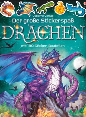 预订【德语】 Der große Stickerspaß: Drachen[9781789412710]