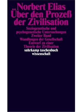 预订【德语】Uber den Prozeß der Zivilisation, 2 Teile