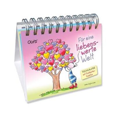 预订【德语】 Oups Postkarten-Tischgalerie, Für eine liebenswerte Welt, 52 Postkarte[9120077941325]