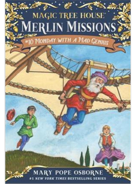 神奇树屋 英语原版 Magic Tree House#38: Monday with a Mad Genius Merlin Mission 梅林的任务 中小学生课外读物桥梁章节书