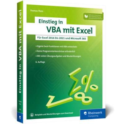 预订【德语】 Einstieg in VBA mit Excel:Makro-Programmierung für Excel 2013 bis 2021 und Microsof