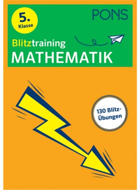 预订不退不换德语 PONS Blitztraining Mathematik 5. Klasse[9783125625778]