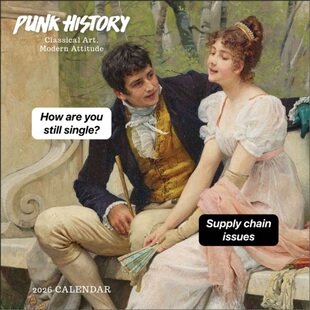 Art 2026 9781524898236 Attitude Modern Classical Calendar Wall History 预订Punk