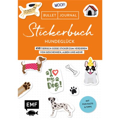 预订【德语】Bullet Journal Stickerbuch - Hundeglück:650 tierisch-süße Sticker zum Verzieren