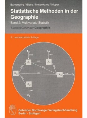 预订【德语】Statistische Methoden in der Geographie Band 2: Multivariate Statistik[9783443071448]