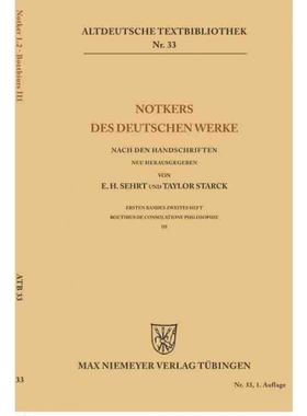 按需印刷DEG Notkers des Deutschen Werke[9783110484267]