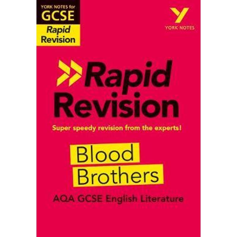 现货York Notes for AQA GCSE (9-1) Rapid Revision: Blood Brothers - Catch up, revise and be ready for 2021 assessments an