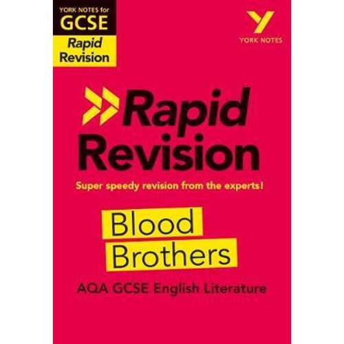 现货York Notes for AQA GCSE (9-1) Rapid Revision: Blood Brothers - Catch up, revise and be ready for 2021 assessments an