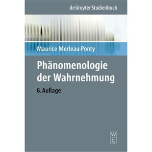 预订不退不换德语 Phänomenologie der Wahrnehmung[9783110068849]