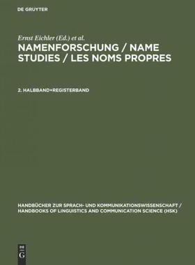 按需印刷DEG Namenforschung   Name Studies   Les noms propres. 2. Halbband+Registerband[9783110148794]