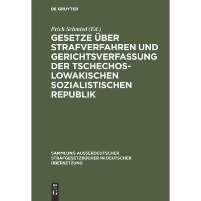 预订DEG Gesetze über Strafverfahren und Gerichtsverfassung der Tschechoslowakischen Sozialistischen Repu