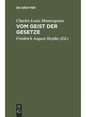 按需印刷DEG Vom Geist der Gesetze[9783111168777]