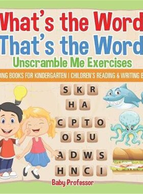 预订What's the Word? That's the Word! Unscramble Me Exercises - Reading Books for Kindergarten Children's Reading & Writ