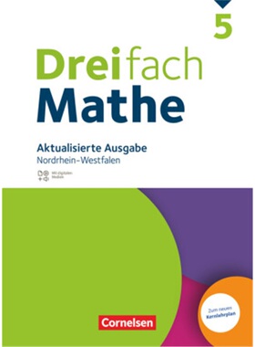 预订【德语】 Dreifach Mathe - Nordrhein-Westfalen - Aktualisierte Ausgabe 2022 - 5.[9783060001613]