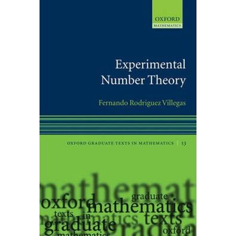 按需印刷不退不换Experimental Number Theory[9780199227303]