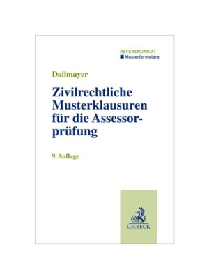 预订不退不换德语Zivilrechtliche Musterklausuren für die Assessorprüfung: