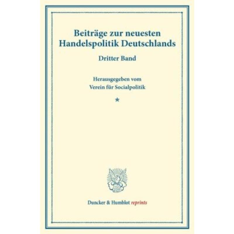预订【德语】 Beitrage zur neuesten Handelspolitik Deut
