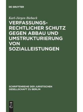 预订【德语】 Verfassungsrechtlicher Schutz gegen Abbau