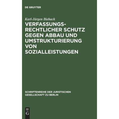 预订【德语】 Verfassungsrechtlicher Schutz gegen Abbau
