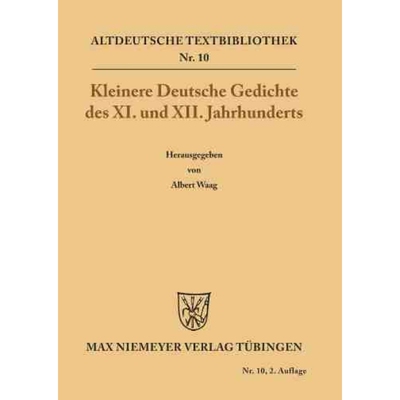 按需印刷DEG Kleinere Deutsche Gedichte des XI. und XII. Jahrhunderts[9783110483833]