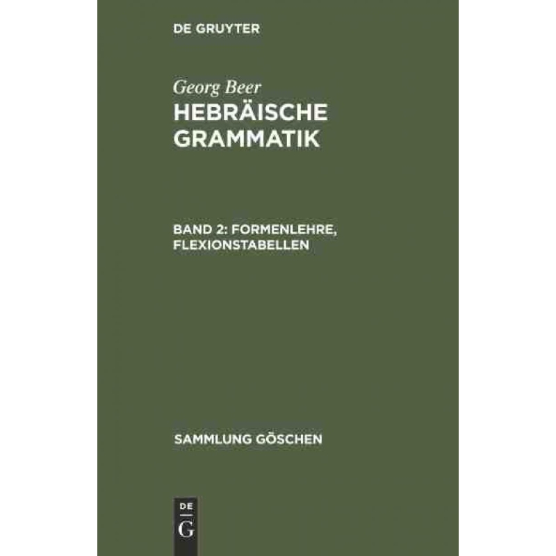 按需印刷DEG Formenlehre, Flexionstabellen[9783111009650]