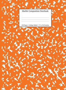 按需印刷不退不换Marble Composition Notebook College Ruled[9781989387856]